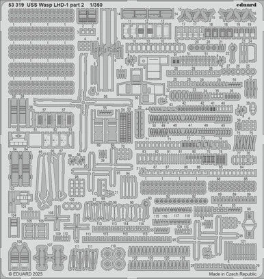 1/350 Eduard USS Wasp LHD-1 part 2 Photo Etch for TRUMPETER