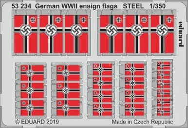1/350 Eduard WWII German Ensign Flags Steel (Pre-Painted)