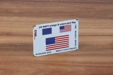 1/350 EduardUS Navy ensign & union jack flag SPACE