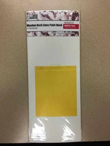 1/350 Flyhawk Mask 1.1Mm Wooden Deck Lines Paint Mask (95X120) - Flyhawk Models