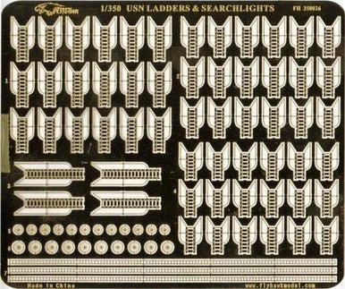 1/350 Flyhawk Photo Etch USN Ladders and Navigation Lights - Flyhawk Models