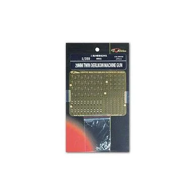 1/350 Flyhawk Photo Etch WW II 20MM Twin Oerlikon MG (Resign parts 20) - Flyhawk Models