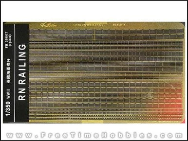 1/350 Flyhawk Photo Etch WWII British Railing - Flyhawk Models