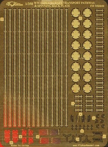 1/350 Flyhawk Photo Etch WWII IJN Aircraft Transport Pathway & Spinning Back Plate - Flyhawk Models