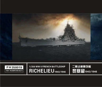 1/350 Flyhawk Super Detail Set French Richelieu Battleship - Flyhawk Models