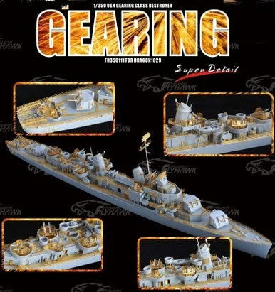 1/350 Flyhawk Super Detail Set WWII USN Gearing Class Gearing Destroyer for Dragon 1029 - Flyhawk Models