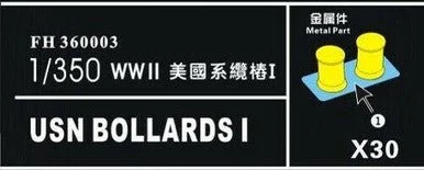 1/350 Flyhawk USN Bollards Set 1 - Flyhawk Models