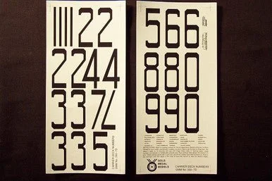 1/350 Gold Medal WW2 USN CARRIER DECALS (1/350 SCALE) - Gold Medal Models