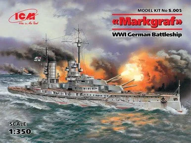 1/350 ICM Markgraf, WWI German Battleship - ICM Models