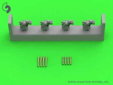 1/350 Master Model French training gun 90mm Model 1935 - used on Richelieu and Dunkerque class - (resin PE and turned parts) - (4pcs)