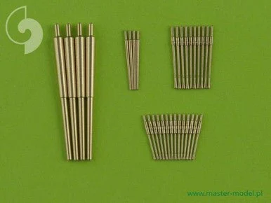 1/350 Master Model German destroyer Z-39 (1945) - 150mm (4pcs) 37mm C/30 (4pcs) 37mm M42 (10pcs) 20mm (12pcs) barrels (fit to Dragon model)