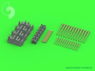 1/350 Master Model HMS Belfast armament - 6in (12pcs) 4in (12pcs) barrels - set includes resin correction for 6in gun mounting