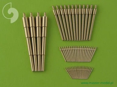 1/350 Master Model Russian battleship Borodino armament - 305mm (4pcs) 152mm (12pcs) 75mm (20pcs) 47mm (20pcs)