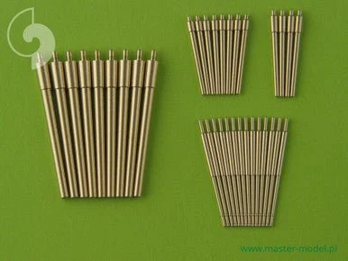 1/350 Master Model Scharnhorst armament - for turrets with blastbags - 280mm (9pcs) 150mm (12pcs) 105mm (14pcs) barrels