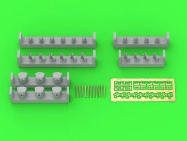 1/350 Master Model SMS Emden - 105 cm SK L/40 guns - (resin PE and turned parts) - (6pcs shielded and 4pcs open mount)