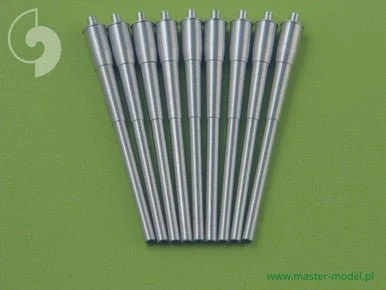 1/350 Master Model USN 16in/50 (406 cm) Mark 7 barrels - for turrets with blastbags (9pcs) - Iowa and Montana classes