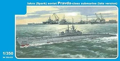 1/350 Mikro Mir Iskra Spark Soviet Pravda Class Submarine Late Version - MikroMir