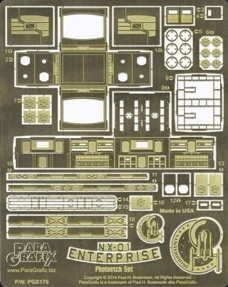 1/350 Paragrafix Star Trek USS Enterprise NX01 Photo-Etch Set for PLL