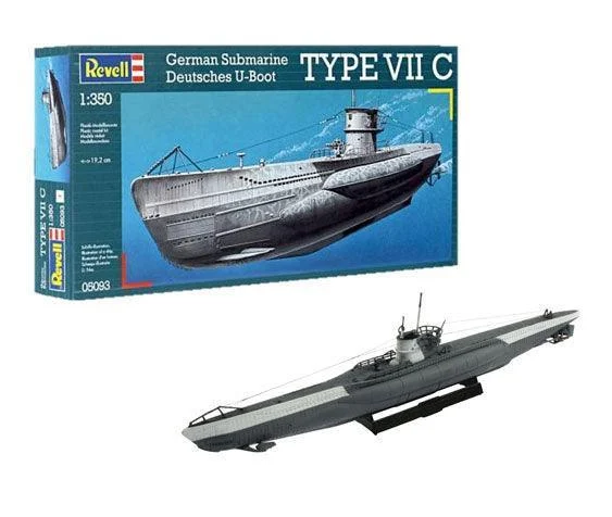 1/350 Revell Germany German Submarine Type VII C - 5093