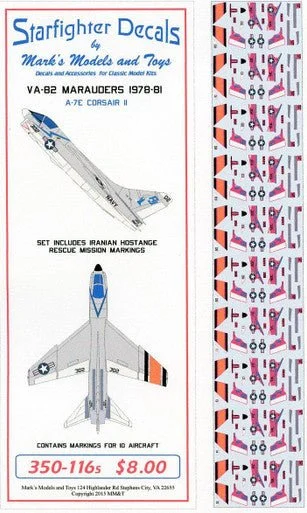 1/350 Starfighter Decals - VA-82 Marauders 1978-1981