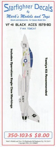 1/350 Starfighter Decals VF-41 1979-80 Operation Eagle Claw