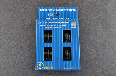 1/350 Trumpeter F4F4 Wildcat Carrier-Based Fighter Set (4/Bx)