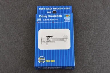 1/350 Trumpeter Fairey Swordfish British BiPlane Aircraft Set (6/Bx)
