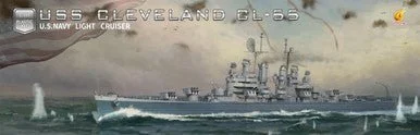 1/350 Very Fire USS Cleveland CL-55 Light Cruiser (Standard Version)