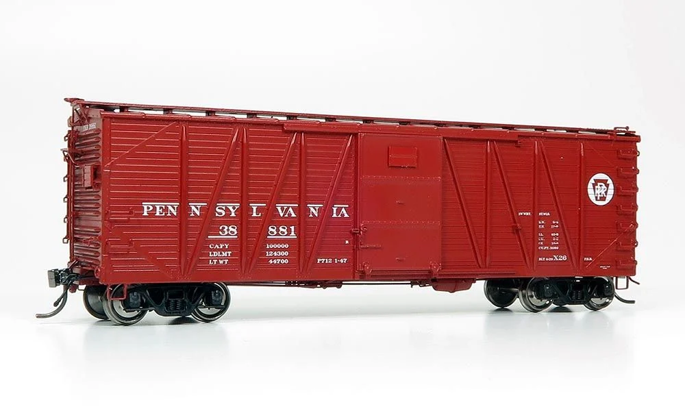 Rapido HO Pennsylvania Creco Door Single Sheathed Box Car RD# 38881