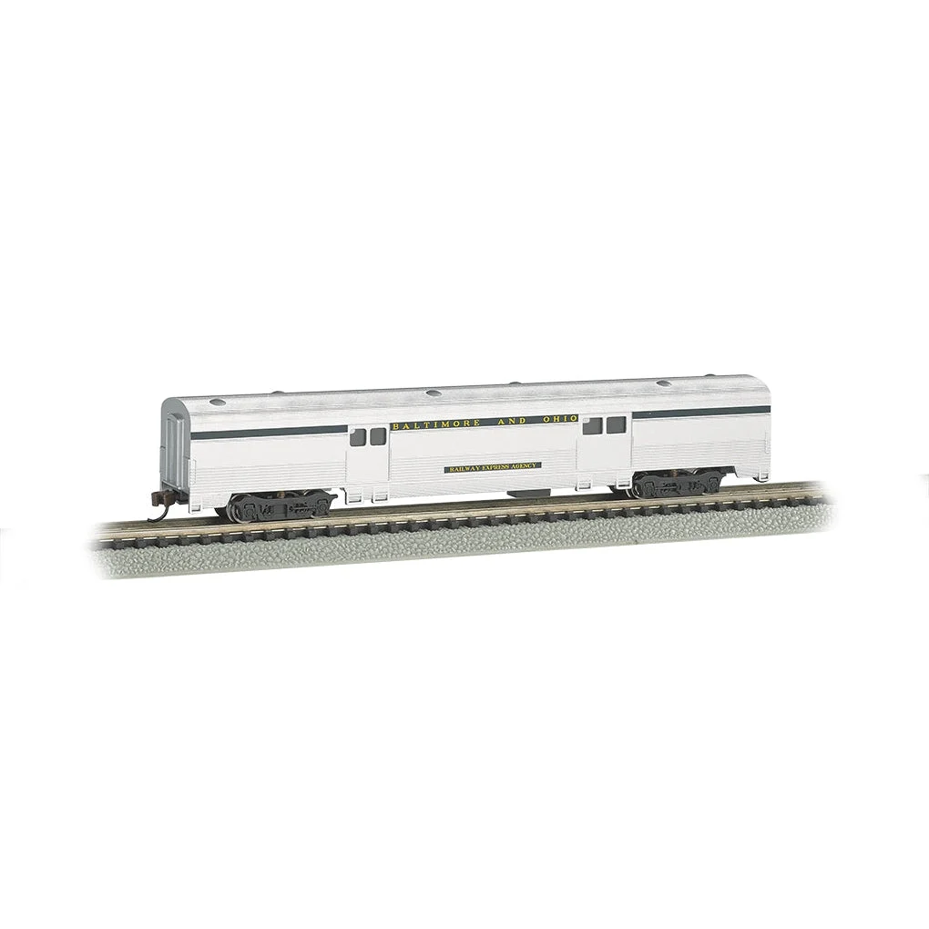 Bachmann N Scale 72' Streamline Fluted 2-Door Baggage Car B&O - BAC14653