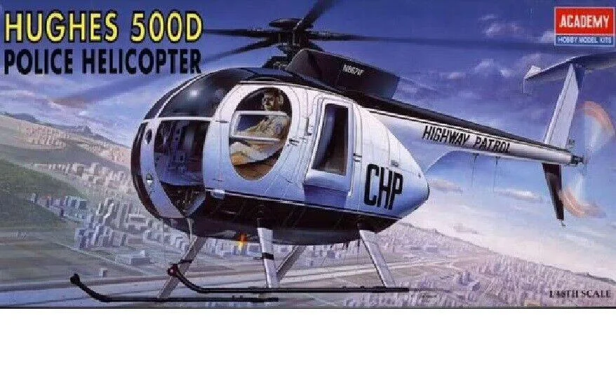 1/48 Academy Hughes 500D Police Helicopter 12249 - Academy Models