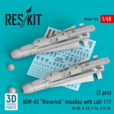 1/48 AGM-65 Maverick missile with LAU-117 (2pcs)