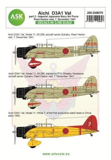 1/48 Artscale Aichi D3A1 Val part 2 - Pearl harbor raid, 7. December 1941
