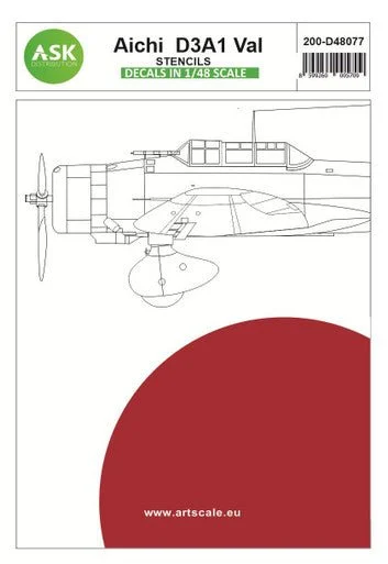 1/48 Artscale Aichi D3A1 Val - Stencils