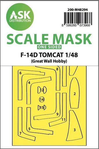 1/48 Artscale F-14D Tomcat one-sided express fit mask for GWH