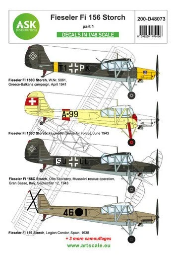 1/48 Artscale Fieseler Fi 156 Storch part 1 - Art Scale
