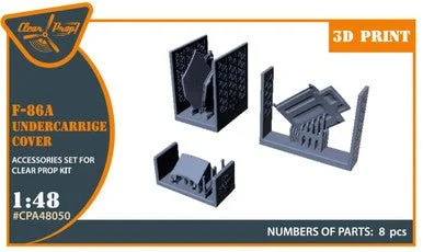 1/48 Clear Prop F-86A undercarriage covers (CP)