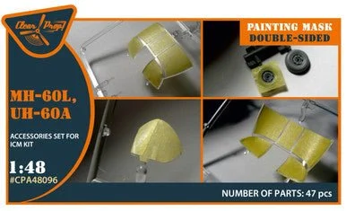 1/48 Clear Prop UH-60A, MH-60L double-sided painting mask (ICM)