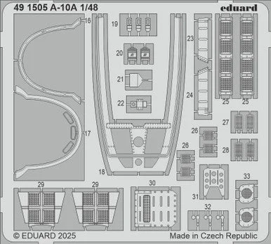 1/48 Eduard A-10A Photo etched set for GREAT WALL HOBBY kit