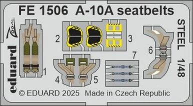 1/48 Eduard A-10A seatbelts STEEL Zoom set for GREAT WALL HOBBY kit