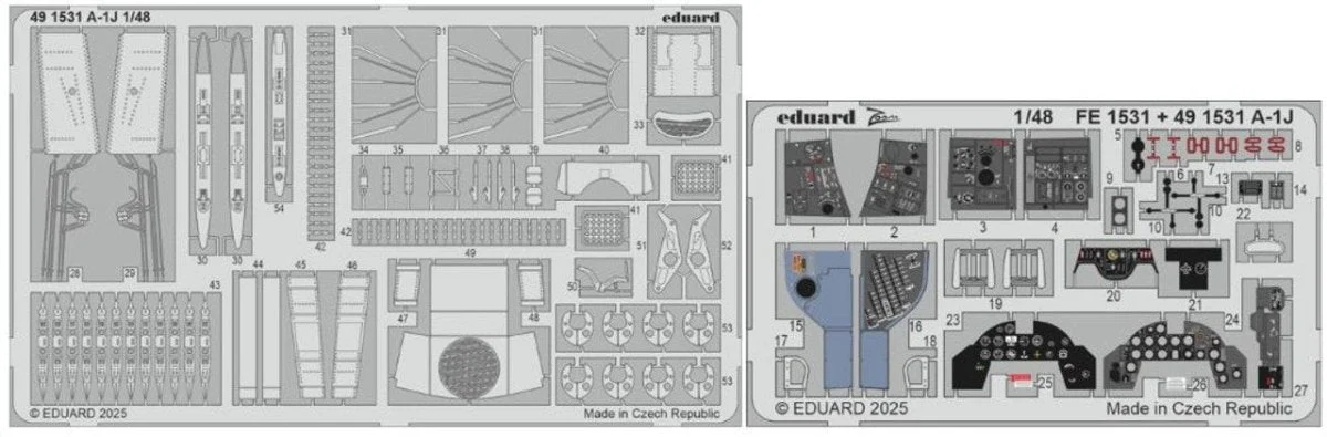 1/48 Eduard A-1J Photo Etch