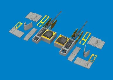 1/48 Eduard A6M5 Type 52 gun bays PRINT Brassin for EDUARD kit
