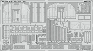 1/48 Eduard B-24D bomb bay Photo etched set for HOBBY BOSS kit