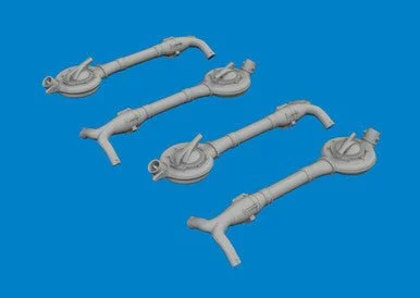 1/48 Eduard B-24D turbochargers PRINT Brassin