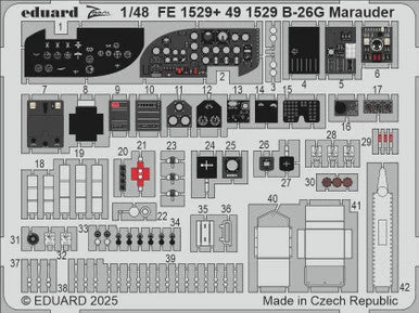 1/48 Eduard B-26G Marauder Zoom set for ICM kit
