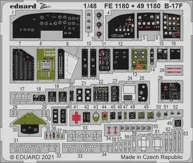 1/48 Eduard B17F Cockpit for HKM (Pre-Painted)