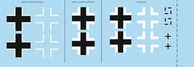 1/48 Eduard Bf 109G-2 national insignia for EDUARD