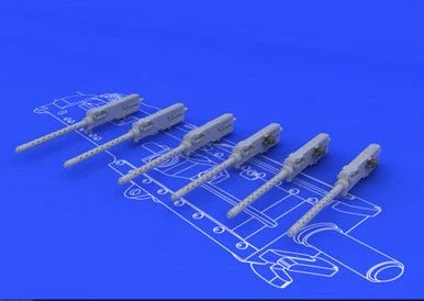 1/48 Eduard Browning M2 Guns (6) (Resin)