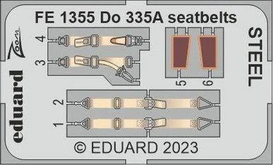 1/48 Eduard Do 335A seatbelts Steel for Tamiya