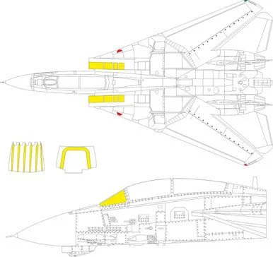 1/48 Eduard F-14D MASK for GREAT WALL HOBBY kit